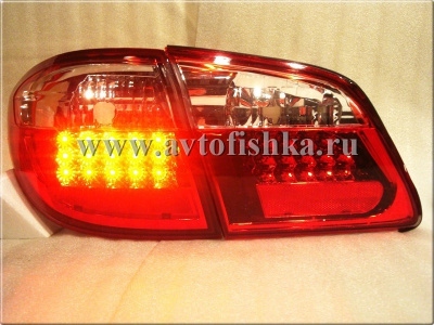 Nissan Maxima QX III (00-03) фонари задние светодиодные красно-белые, комплект лев.+прав.
