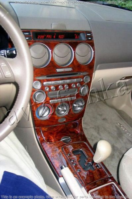 Декоративные накладки салона Mazda Mazda6 2004-2005 полный набор, 6 Cylinders